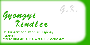 gyongyi kindler business card