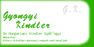 gyongyi kindler business card